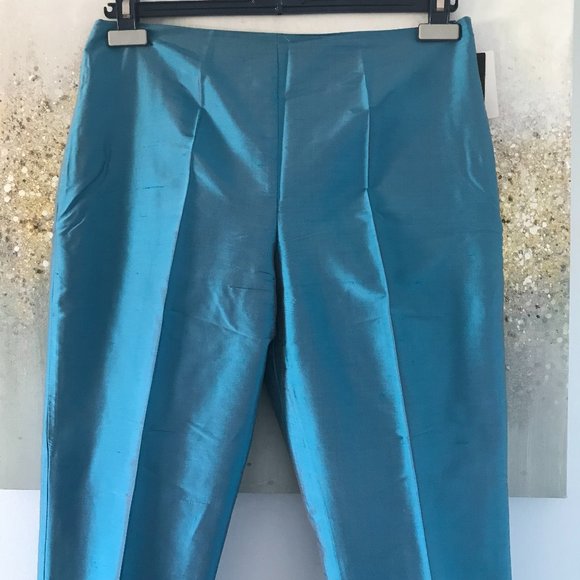 🇮🇹 Save The Queen Silk Cigarette Pants (NWT) - Picture 1 of 12